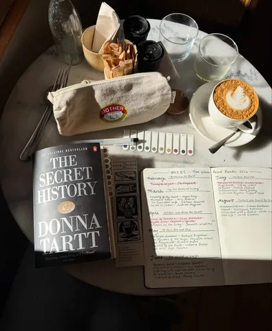 ashleighjadereads Instagram post about The Secret History reread