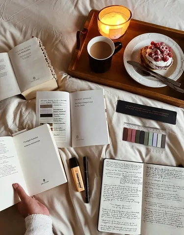 ashleighjadereads Instagram post about Sunday reading routine