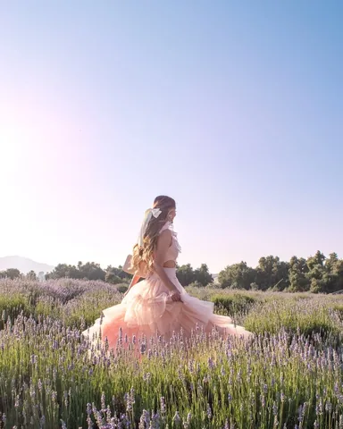 ashleyinthemidst Instagram post about Lavender farm visit