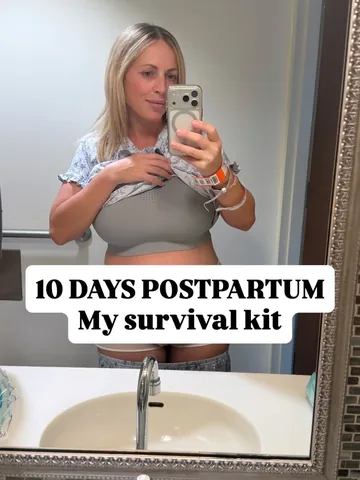 ashleyjennanewyork Instagram post about Postpartum essentials