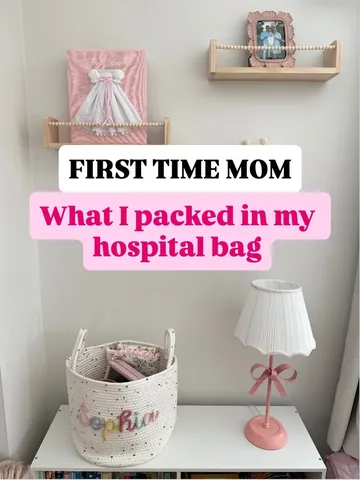 ashleyjennanewyork Instagram post about Hospital bag packing