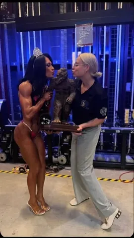 ashleykfit Instagram post about Olympia arrival