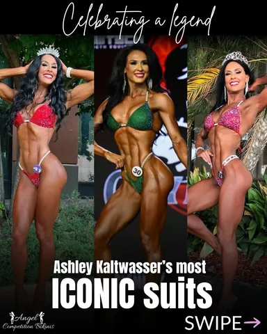 ashleykfit Instagram post about Competition suit giveaway