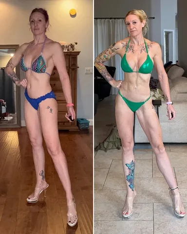 ashleykfit Instagram post about Client transformation
