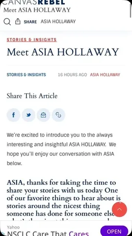 asiaschannel Instagram post about Media feature