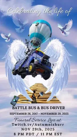 autumnizhurr Instagram post about Fortnite Battle Bus tribute