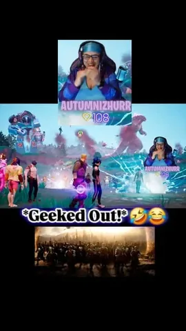 autumnizhurr Instagram post about Fortnite event reaction