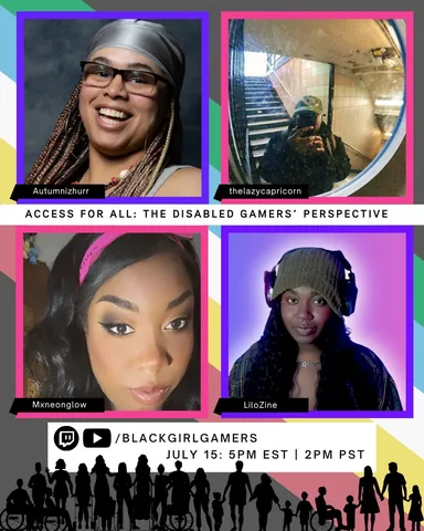 autumnizhurr Instagram post about Disability Pride Month livestream