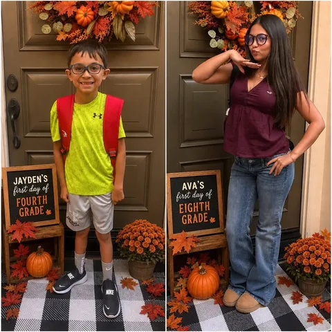 avafoley Instagram post about Back to school milestone
