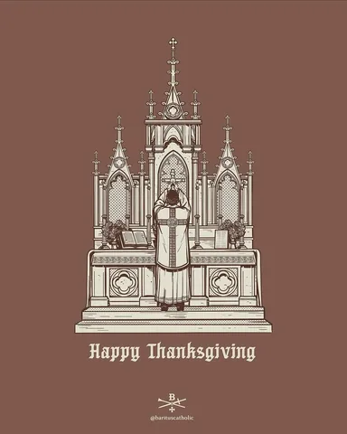 barituscatholic Instagram post about Thanksgiving gratitude