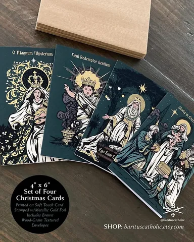 barituscatholic Instagram post about Christmas cards