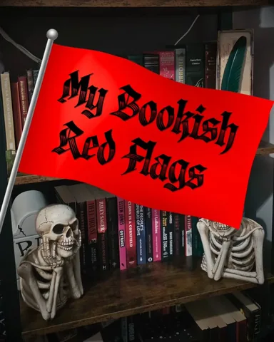 beccaellenbooks Instagram post about Bookish red flags