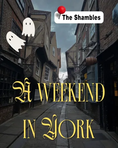 beccaellenbooks Instagram post about York literary and spooky travel guide
