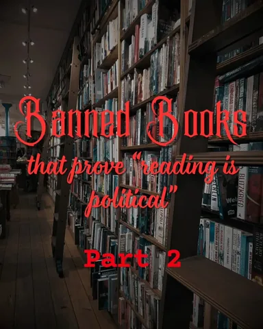 beccaellenbooks Instagram post about Banned books
