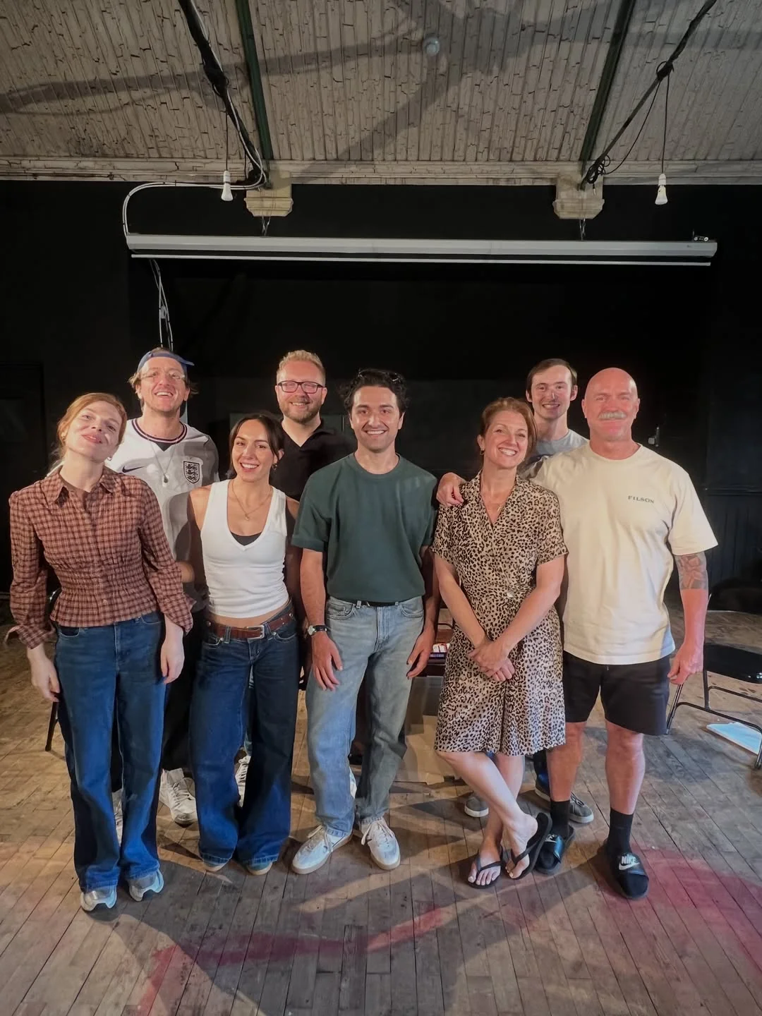 beccamariawatson Instagram post about Theatre rehearsal and performance