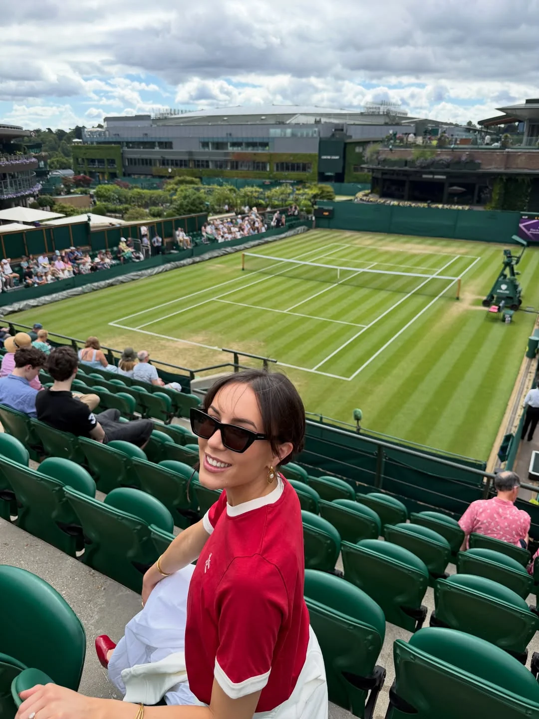beccamariawatson Instagram post about Wimbledon experience