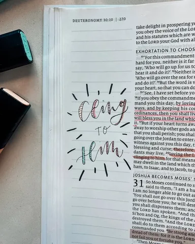 belovedblessedart Instagram post about Bible lettering