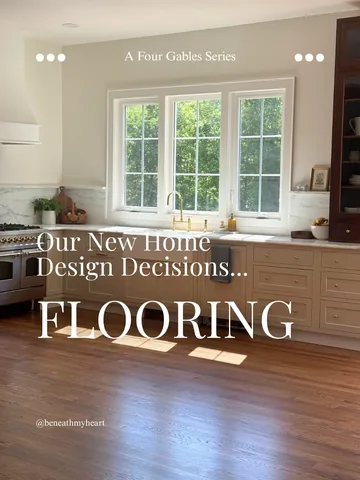 beneathmyheart Instagram post about Hardwood flooring selection