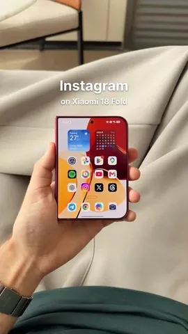 bengeskin Instagram post about Instagram on Xiaomi 18 Fold