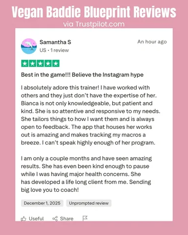 biancataylorfitness Instagram post about Client testimonials