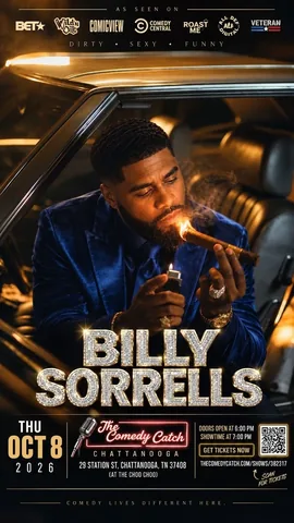 billysorrells Instagram post about Live comedy show