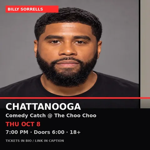 billysorrells Instagram post about Live comedy show