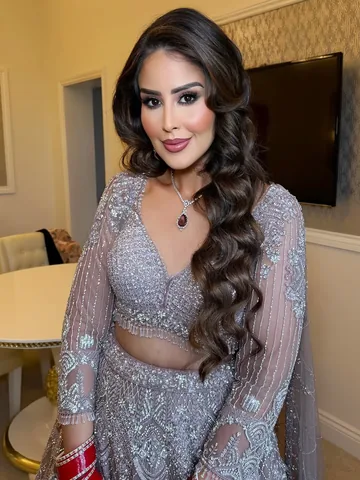 bishamberdas Instagram post about Reception bridal styling