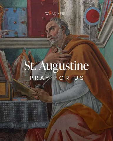 bishopbarron Instagram post about St. Augustine