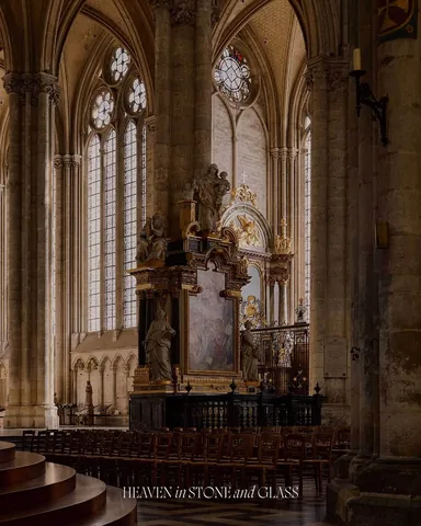 bishopbarron Instagram post about Gothic architectural innovation
