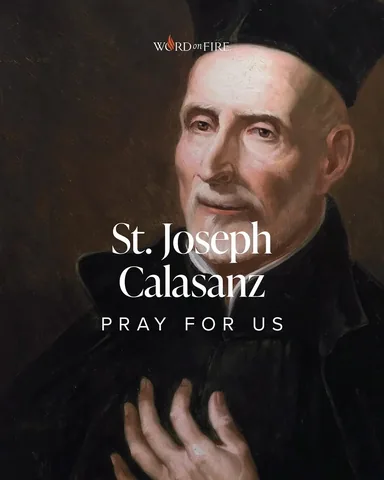 bishopbarron Instagram post about St. Joseph Calasanz
