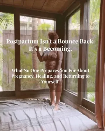 blackandembodied Instagram post about Postpartum healing