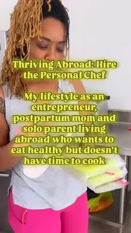 blackandembodied Instagram post about Personal chef and wellness services
