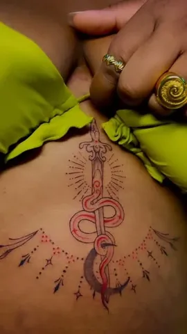 blackandembodied Instagram post about Intentional tattoo session