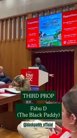 blackpaddy_official Instagram post about First debate at UCD