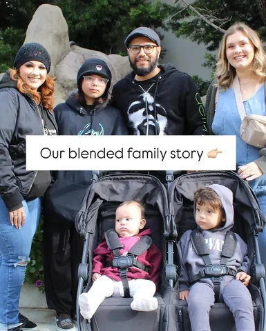 blendedmommmaz Instagram post about Blended family journey