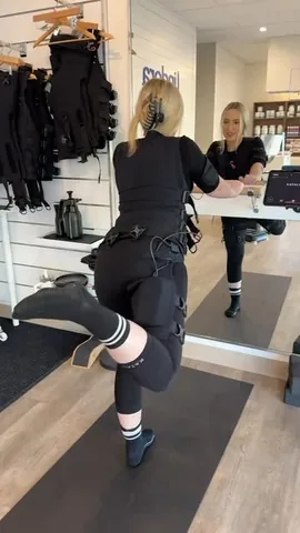 blessedholisticlife Instagram post about EMS workout
