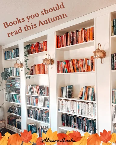 blissandbooks Instagram post about Fall book recommendations