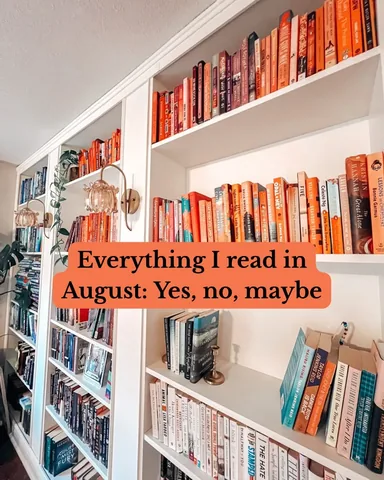blissandbooks Instagram post about Monthly reading wrap up