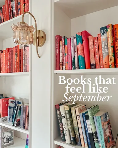 blissandbooks Instagram post about September book recommendations