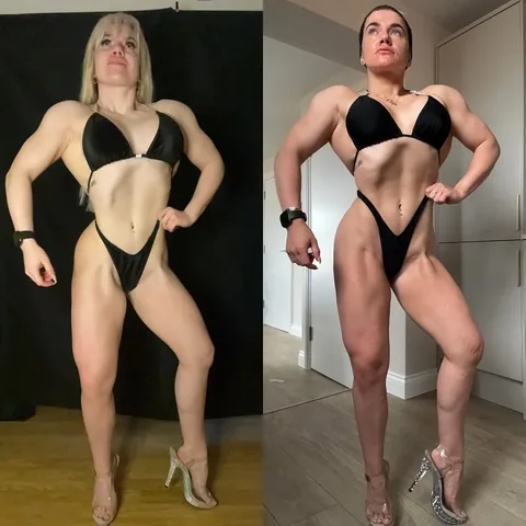 bodybyshannon Instagram post about Bodybuilding progress