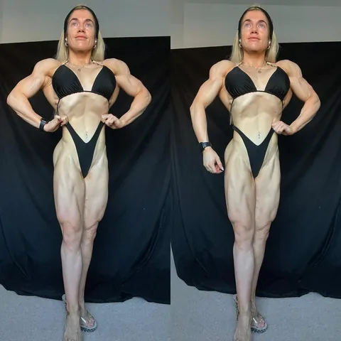 bodybyshannon Instagram post about Competition physique progress