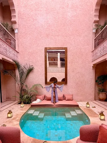bonnierakhit Instagram post about Marrakech accommodation