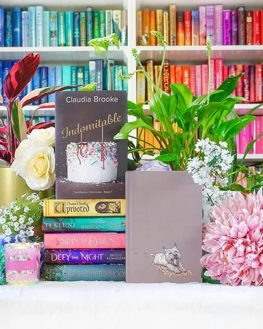 bookbookowl Instagram post about Indomitable book tour