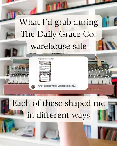 bookcasebeauty Instagram post about Bible study sale