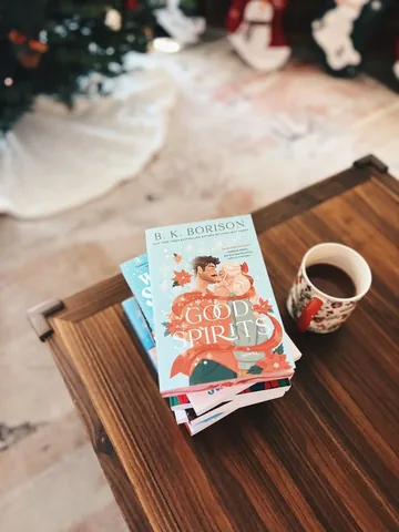 bookpairings Instagram post about Holiday romance TBR