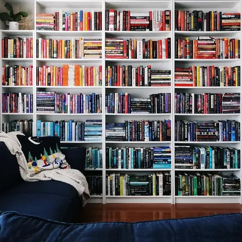 booksandlala Instagram post about Book collection