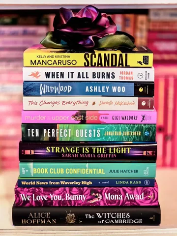 booksloveandunderstanding Instagram post about Publication day book stack