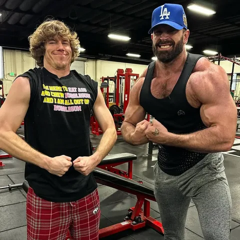 bradleymartyn Instagram post about Fitness apparel promotion
