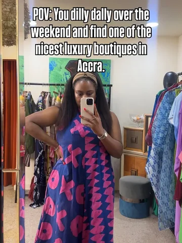 breakfast_with_tiffani Instagram post about Ghana luxury shopping