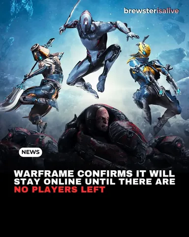 brewsterisalive Instagram post about Warframe support commitment